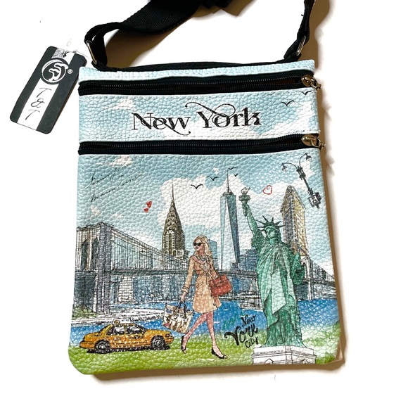 New York Themed Crossbody Bag Purse NWT - Picture 2 of 8